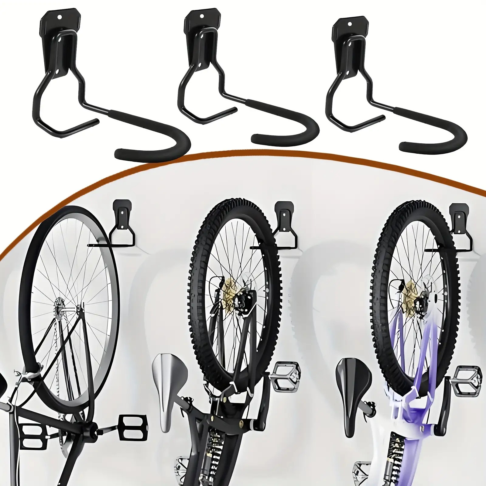 Cycling Gear Organizer Wall - Rak Parkir Sepeda yang Dapat Disesuaikan,