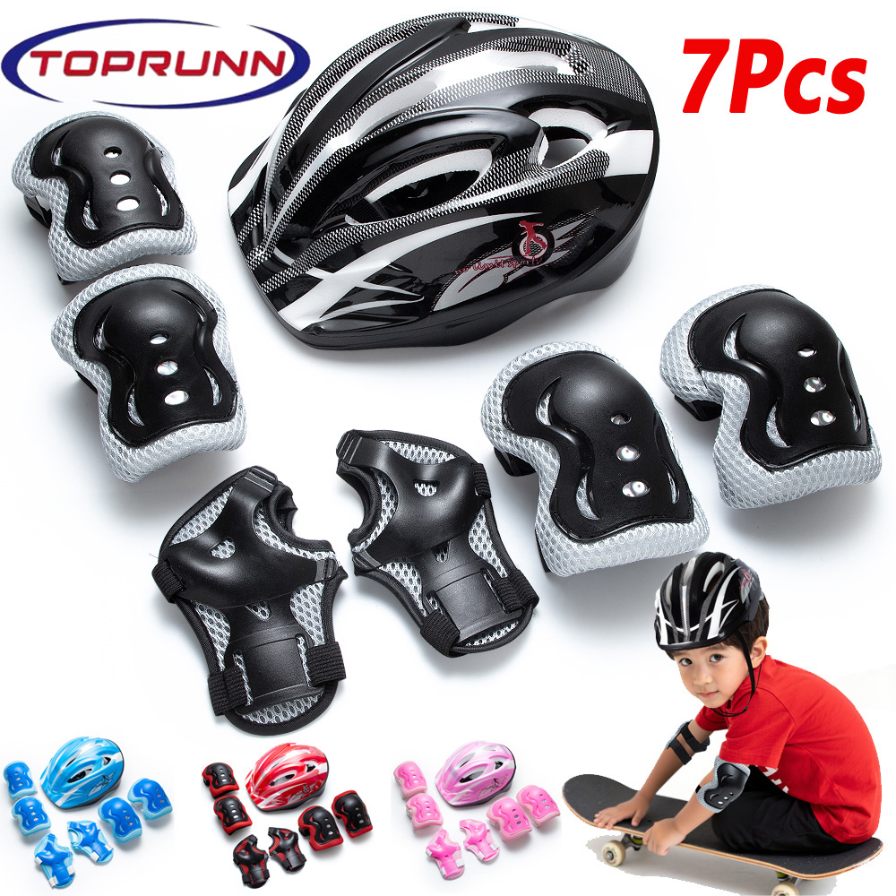 Cycling Protective Gear Kids - Set Perlengkapan Pelindung Anak 7 in