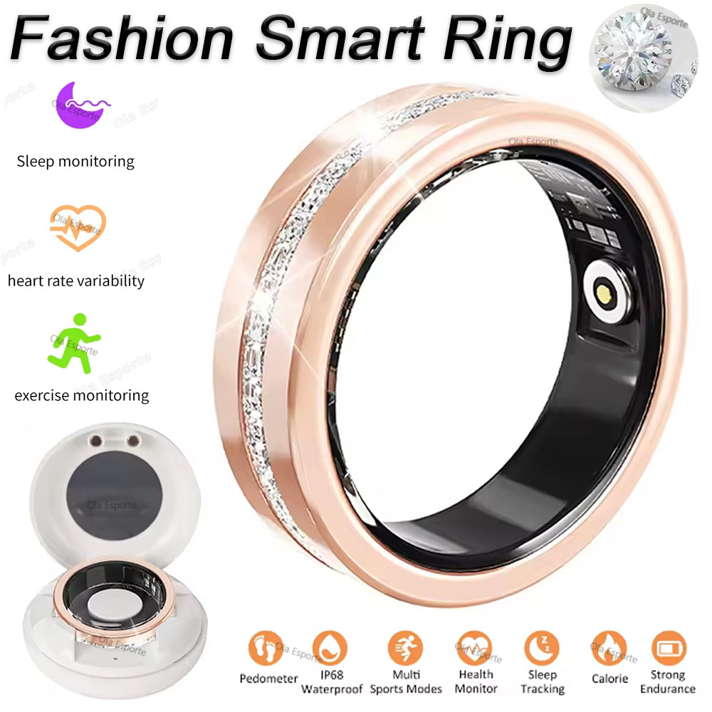 Cycling Heart Rate Monitor - Cincin Pintar 2025 untuk Wanita, Monitor