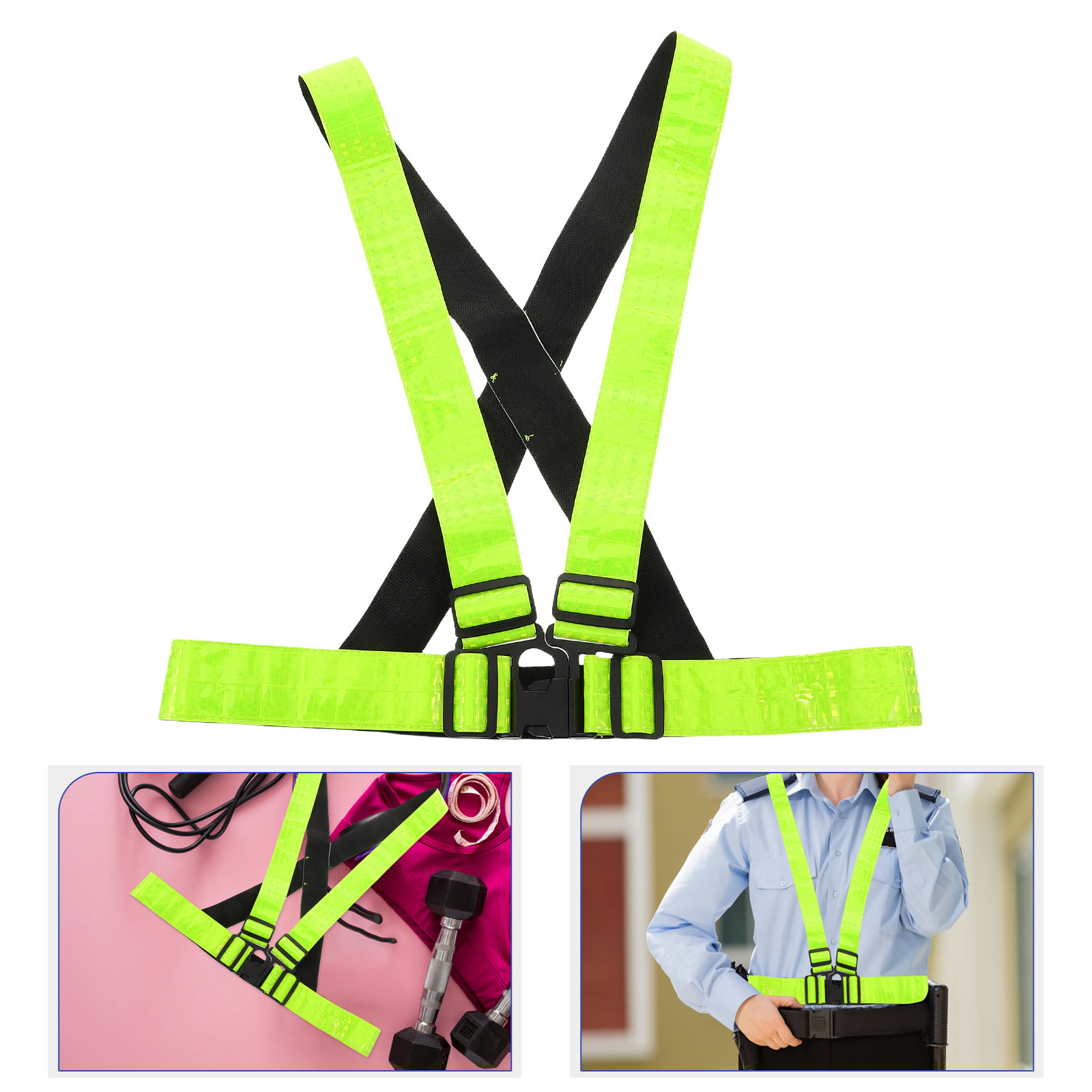 Cycling Visibility Gear - Rompi Lari Visibilitas Tinggi Perlengkapan Keselamatan