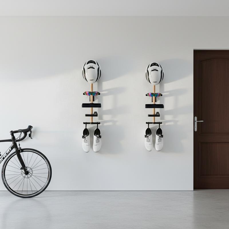 Cycling Gear Organizer Wall - Rak Penyimpanan Sepeda untuk Meja, 1