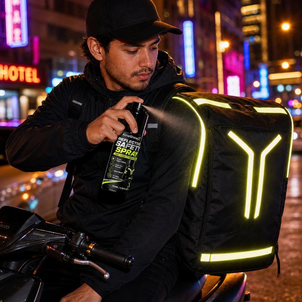 Cycling Visibility Gear - Semprotan Reflektif Pengaman, Pelapis Pendar Cahaya
