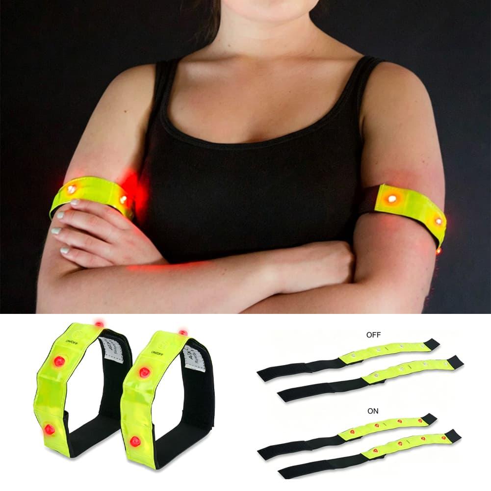 Cycling Visibility Gear - Gelang Reflektif LED Dengan Mode Lampu