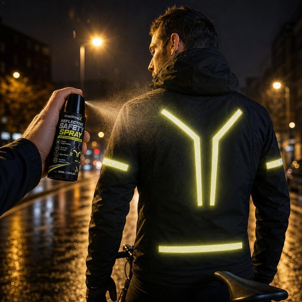 Cycling Visibility Gear - Semprotan Reflektif Keselamatan Malam, Cat Pelapis