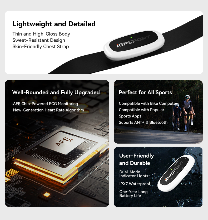 IGPSPORT HR50 Monitor Denyut J - Cycling Heart Rate Monitor ulasan dan harga