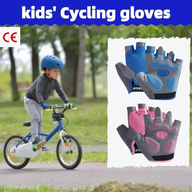 Sarung Tangan Bersepeda Anti S - Cycling Protective Gear Kids ulasan dan harga