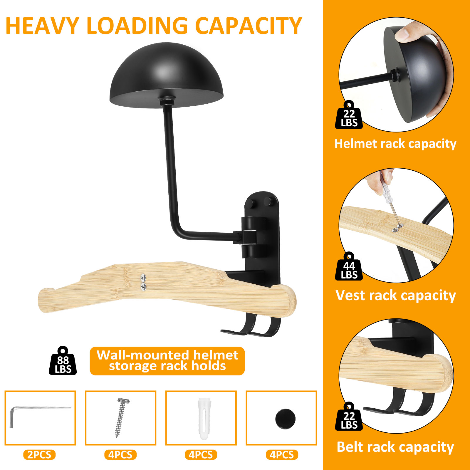 Rak helm sepeda motor, rak pen - Cycling Gear Organizer Wall ulasan dan harga