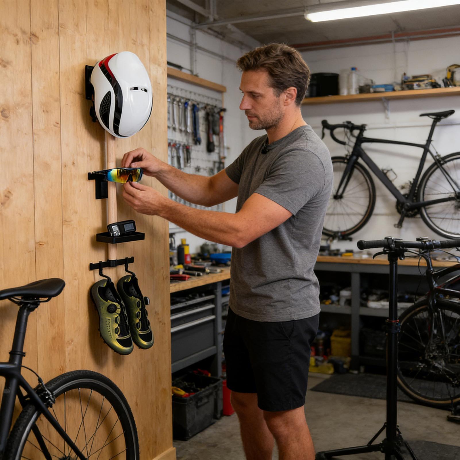 Rak Pengatur Perlengkapan Bers - Cycling Gear Organizer Wall ulasan dan harga