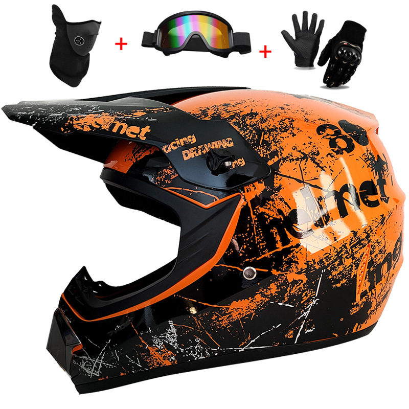 3 Buah Helm Penuh Off-Road Ana - Cycling Protective Gear Kids ulasan dan harga