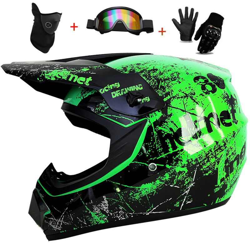 3 Buah Helm Penuh Off-Road Ana - Cycling Protective Gear Kids ulasan dan harga