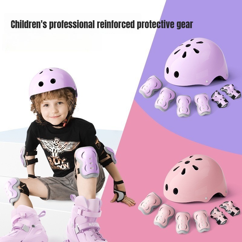 7 Buah/Set Perlengkapan Pelind - Cycling Protective Gear Kids ulasan dan harga