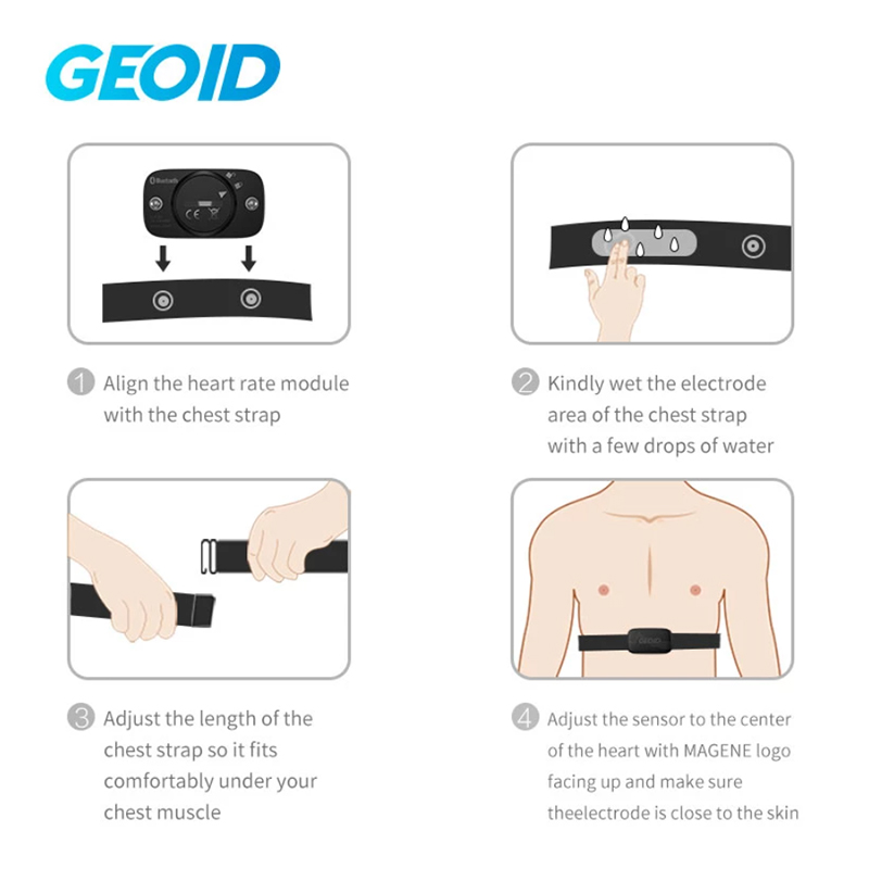 GEOID HS500 Sensor Tali Denyut - Cycling Heart Rate Monitor ulasan dan harga