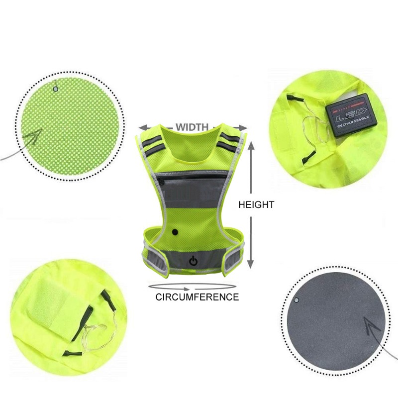 Pakaian Olahraga LED Light Up  - Cycling Visibility Gear ulasan dan harga