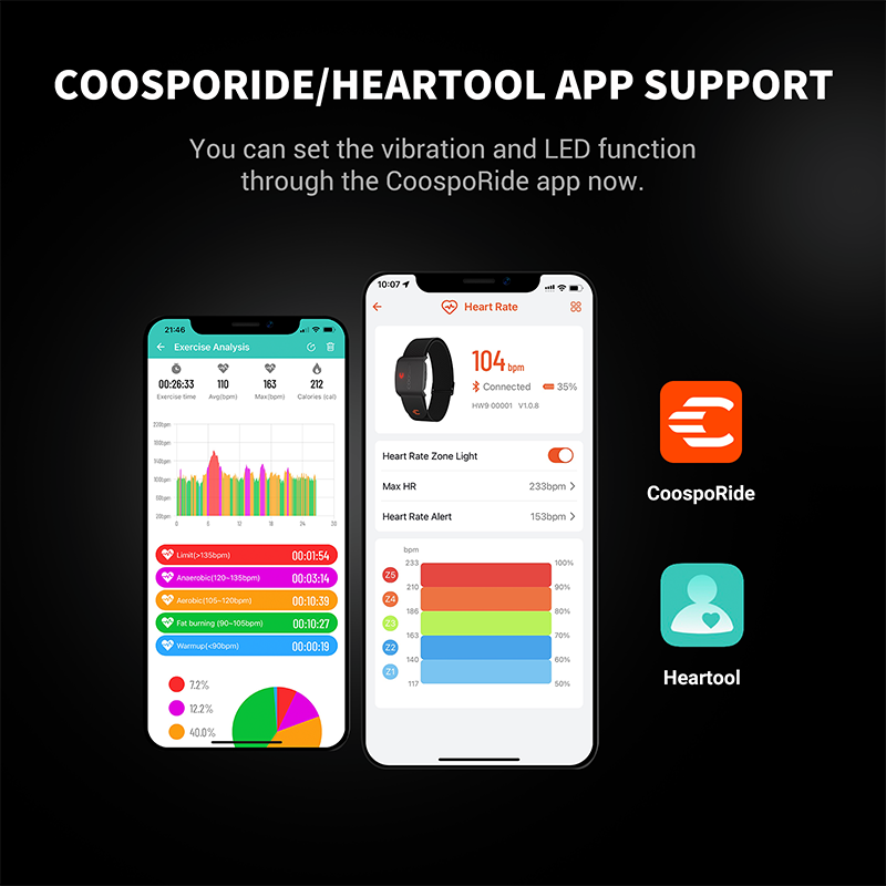 COOSPO HW9 gelang Monitor deny - Cycling Heart Rate Monitor ulasan dan harga